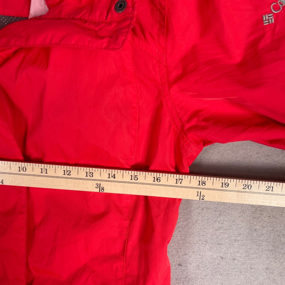 Columbia Rain Jacket Lightweight Omni-Shield‎ Belted Active Red Size S - Picture 5 of 8